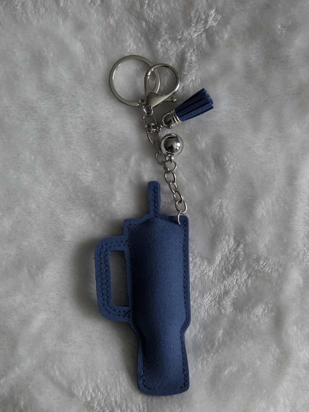 Rhinestone Blue Cup Keychain Stanley Bag Charm - Picture 3 of 4